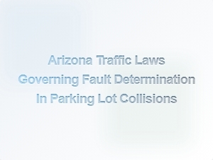 How Arizona Traffic Laws Determine Fault in Parking Lot Collisions